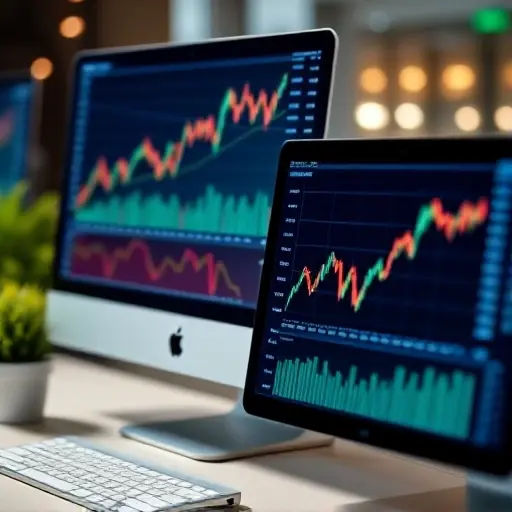 Long-term investment strategy visualization on trade ai site dashboard
